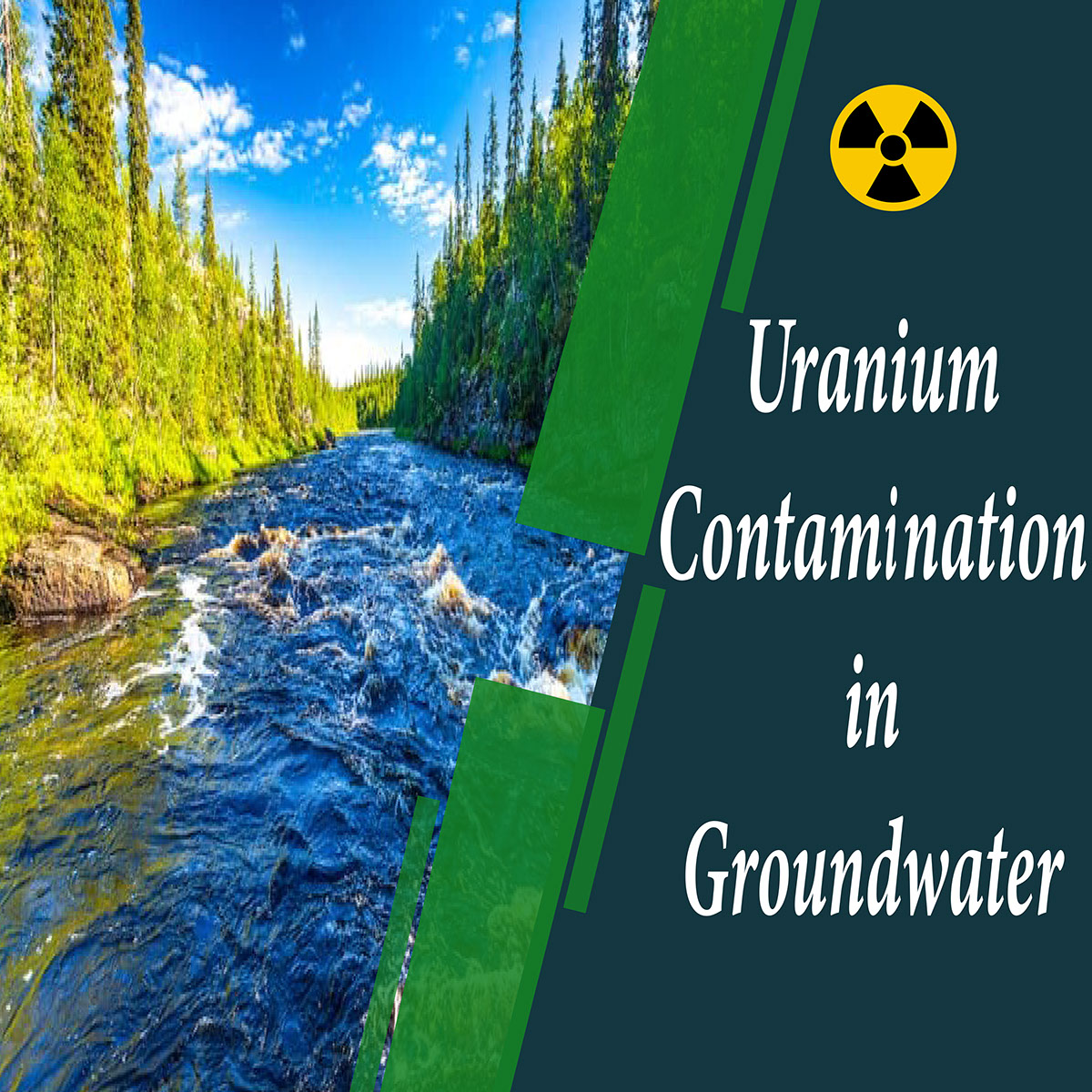 Uranium contamination in groundwater rendition image