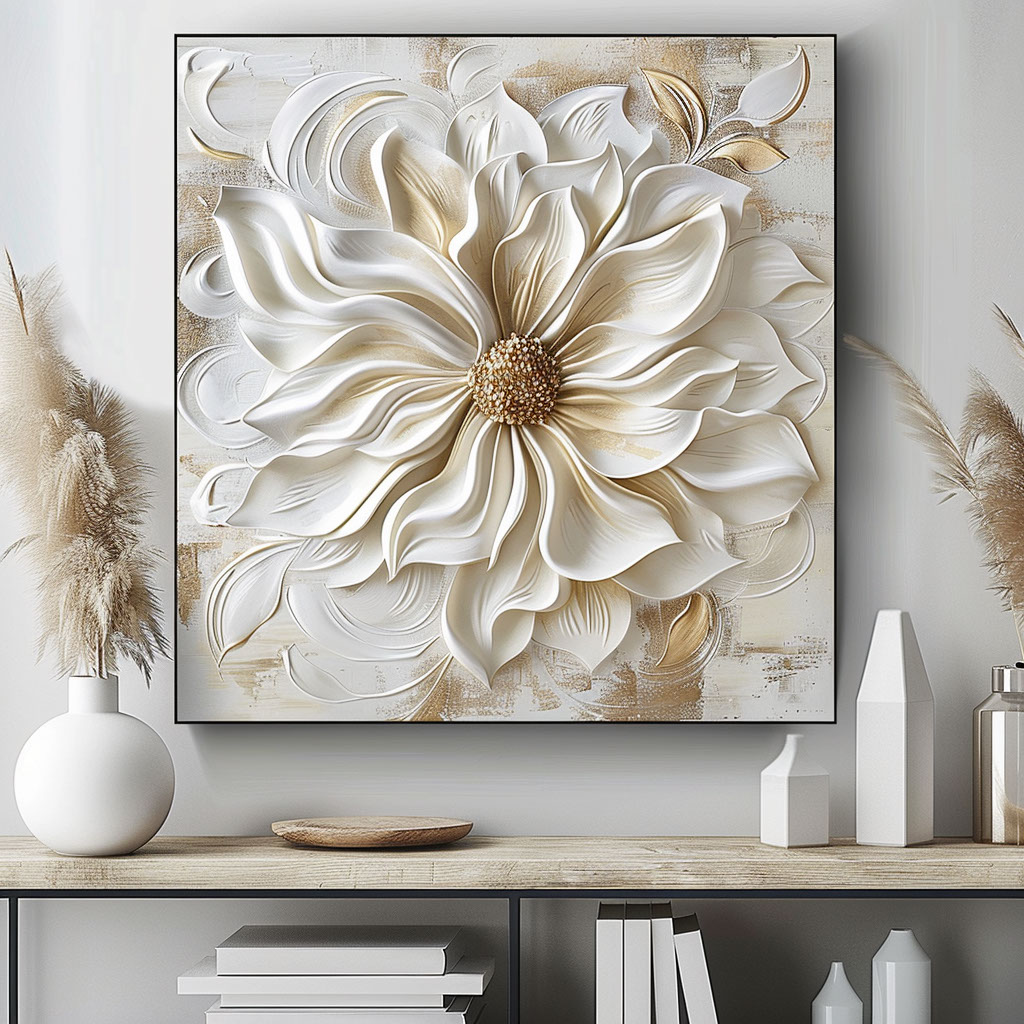 Ethereal floral elegance rendition image