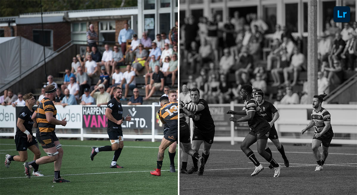 Black and white Rugby | Edit | Photoshop Lightroom