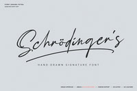 Schrodingers Signature Font