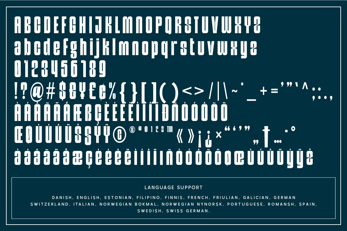 Dongpora - Condensed Sans Serif rendition image