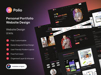 Personal Portfolio Landing Page Ui Design