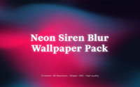 Neon Siren Blur Wallpaper 8k Pack