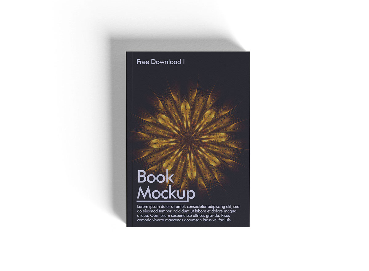 Book Cover Mockup psd file editable rendition image