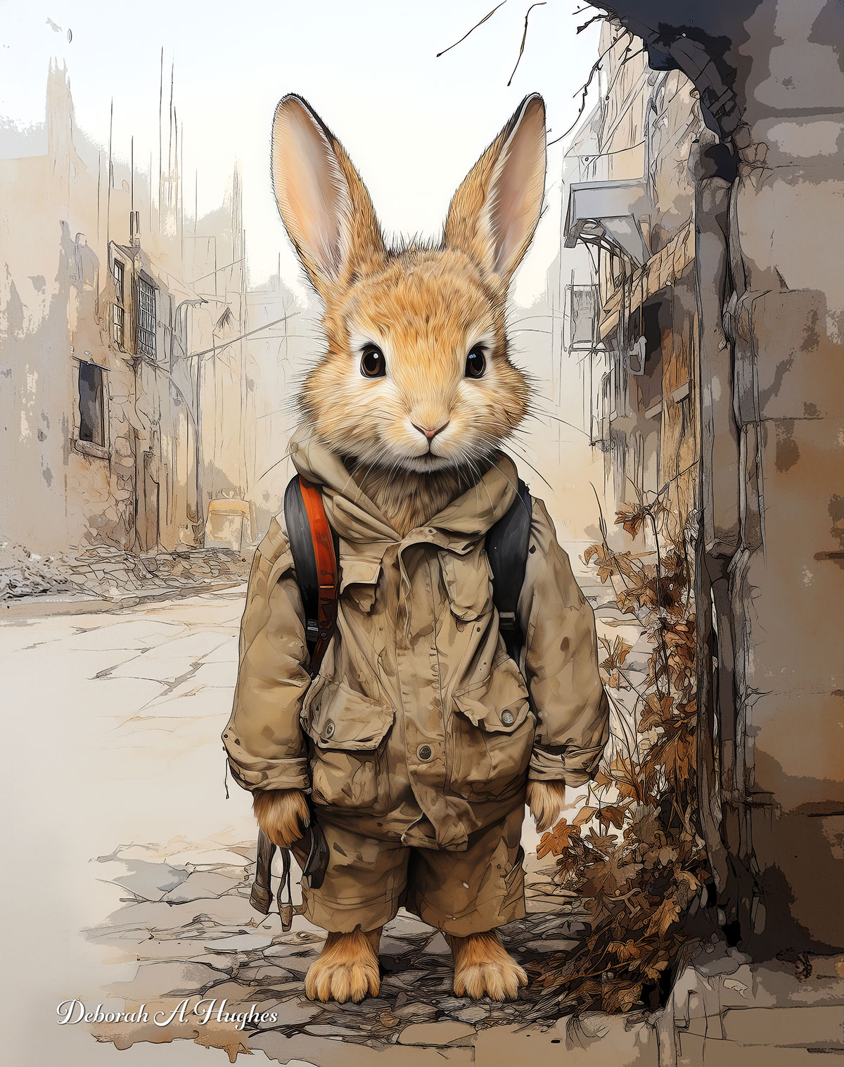 Rabbit Standing rendition image