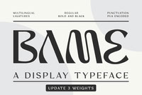 Bame Font - 3 Weights