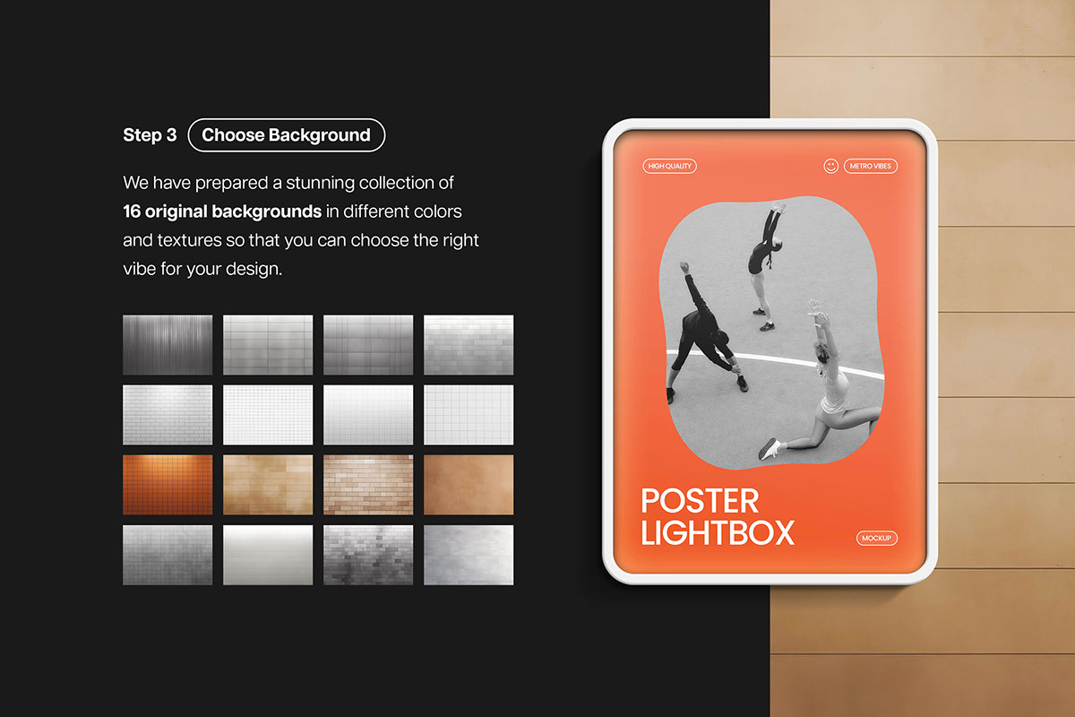 Lightbox Poster Mockup Generator rendition image