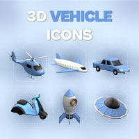 3D Vehicle Icons