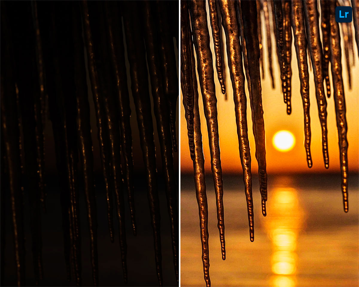 Sunrise with Icicles Edit Lightroom