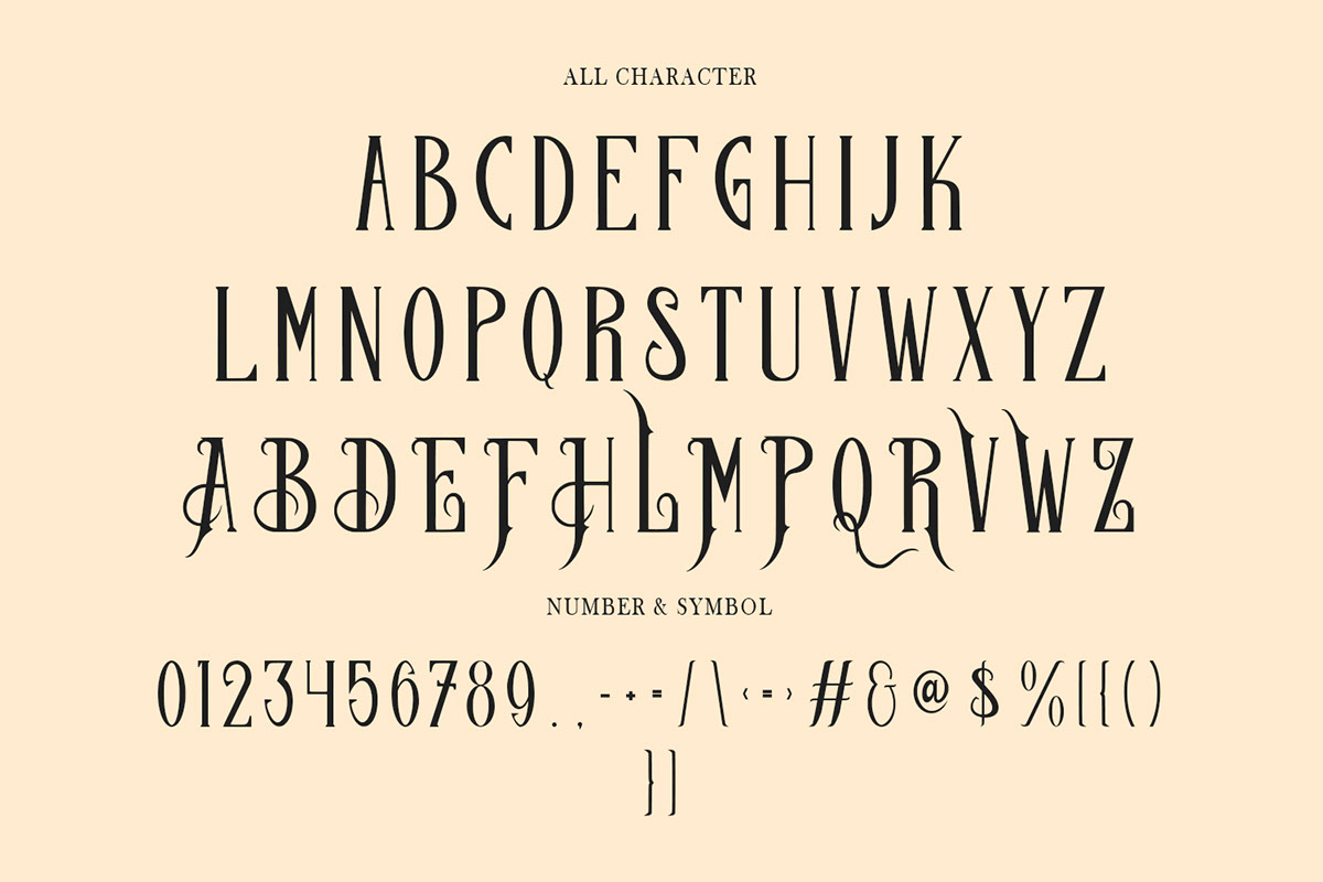 Lethiqs Serif Display Font rendition image