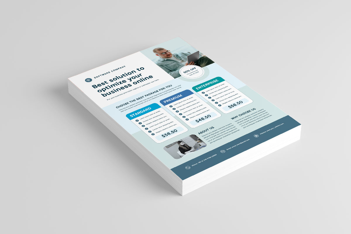 Price Table Flyer Template on Behance :: Behance