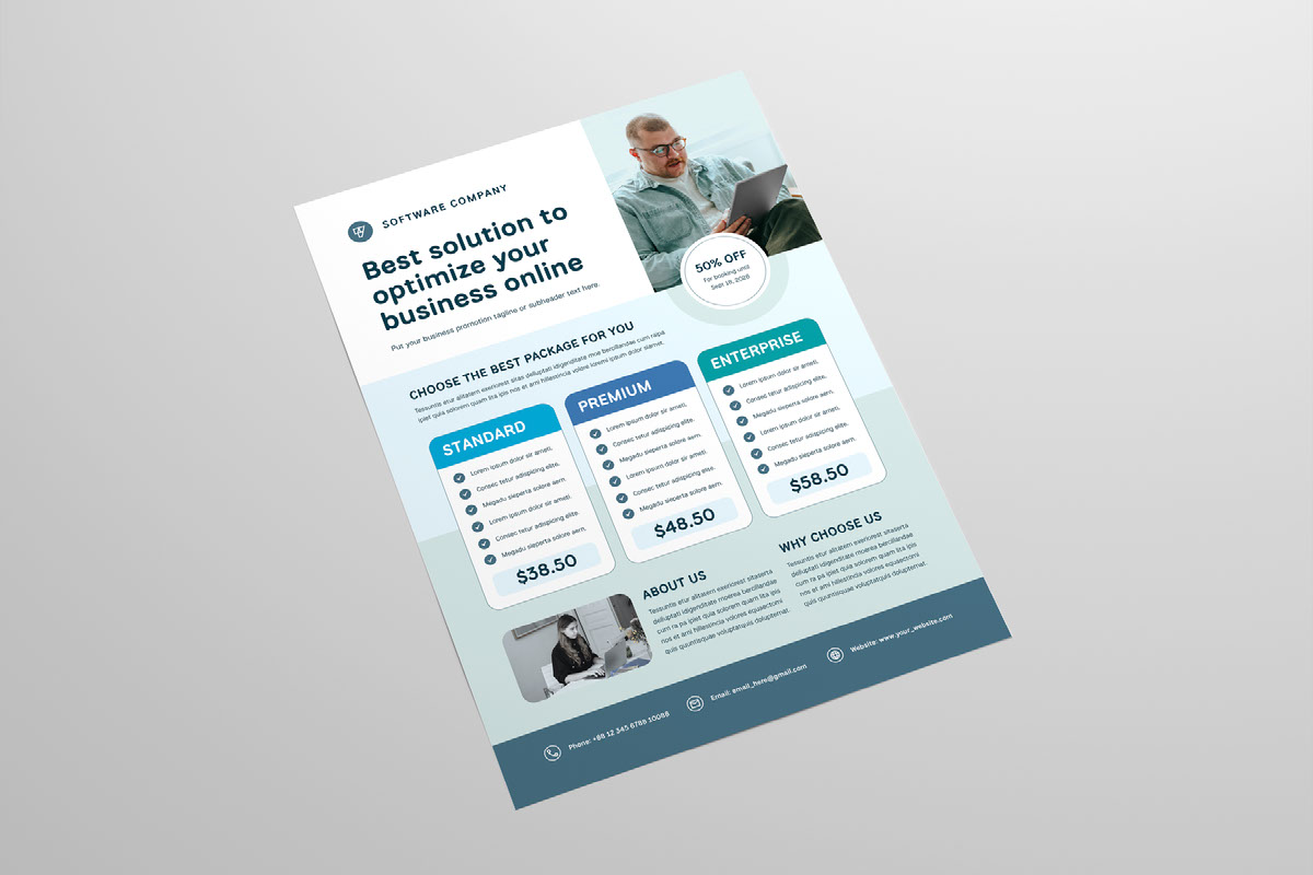 Price Table Flyer Template on Behance :: Behance