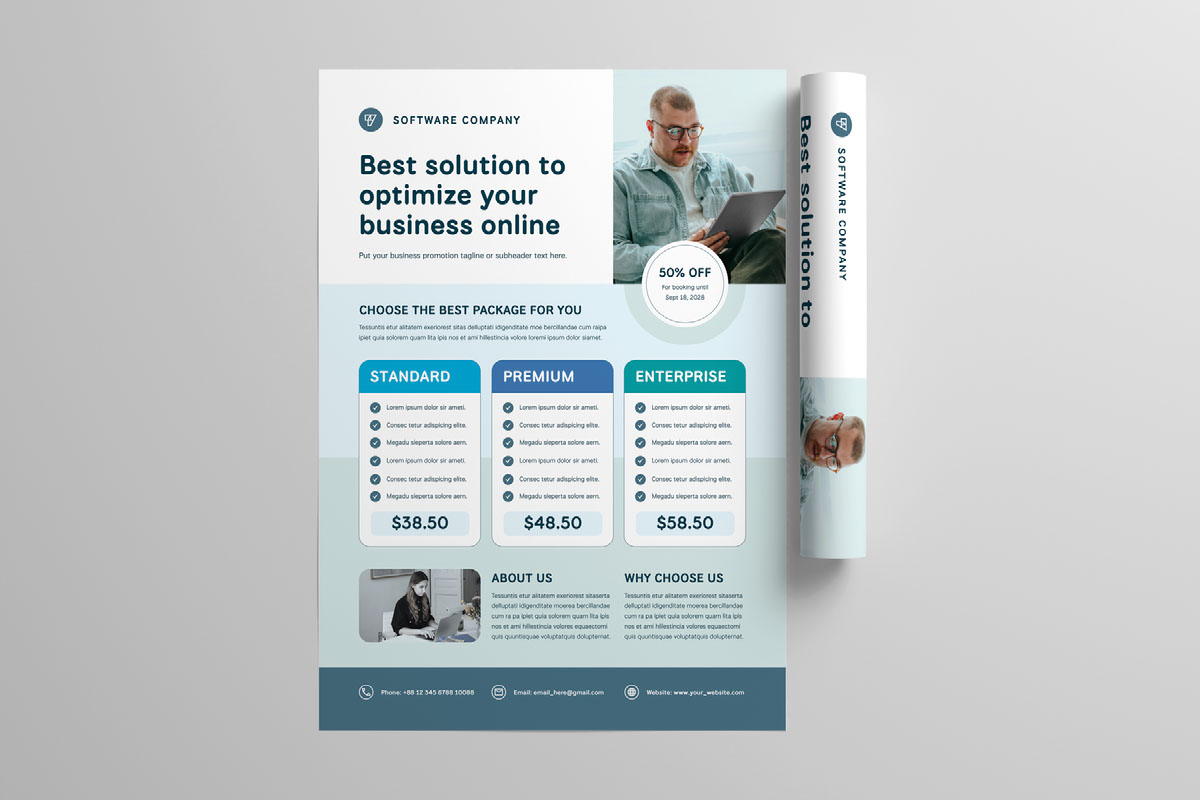 Price Table Flyer Template on Behance :: Behance