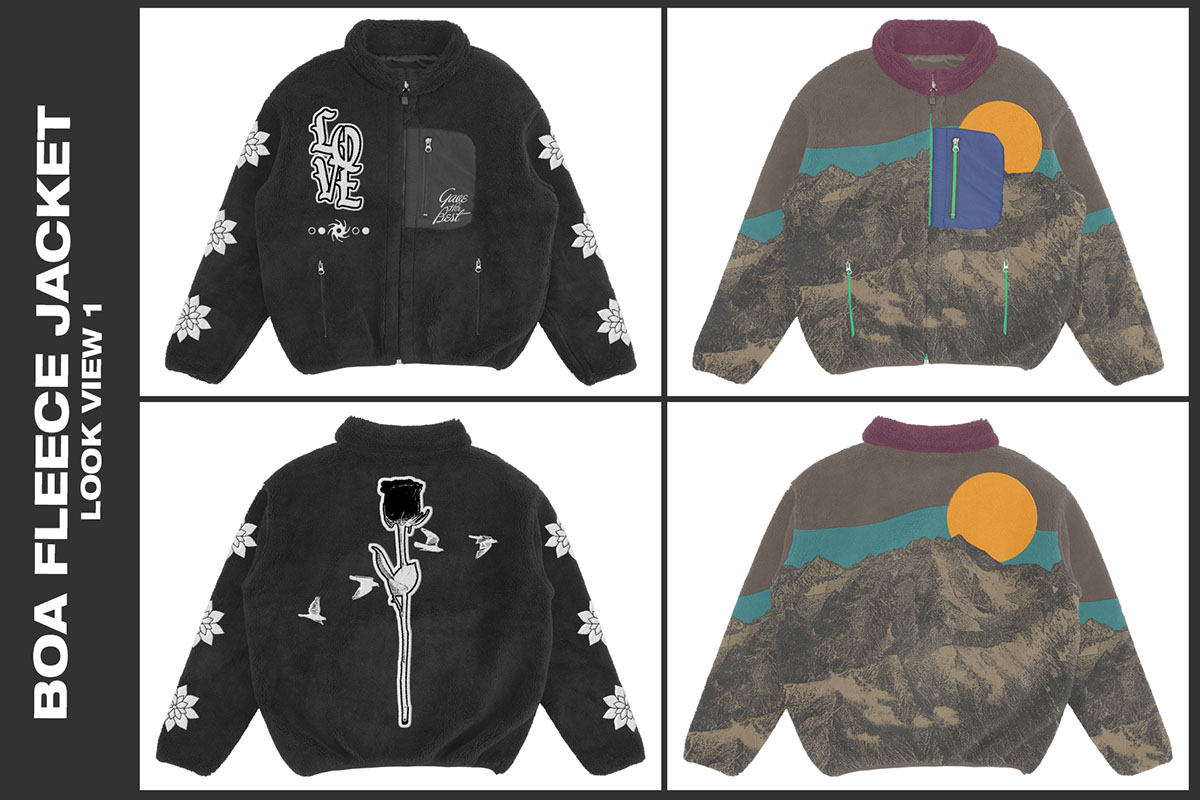 Boa Fleece Jacket - Mockup Link rendition image