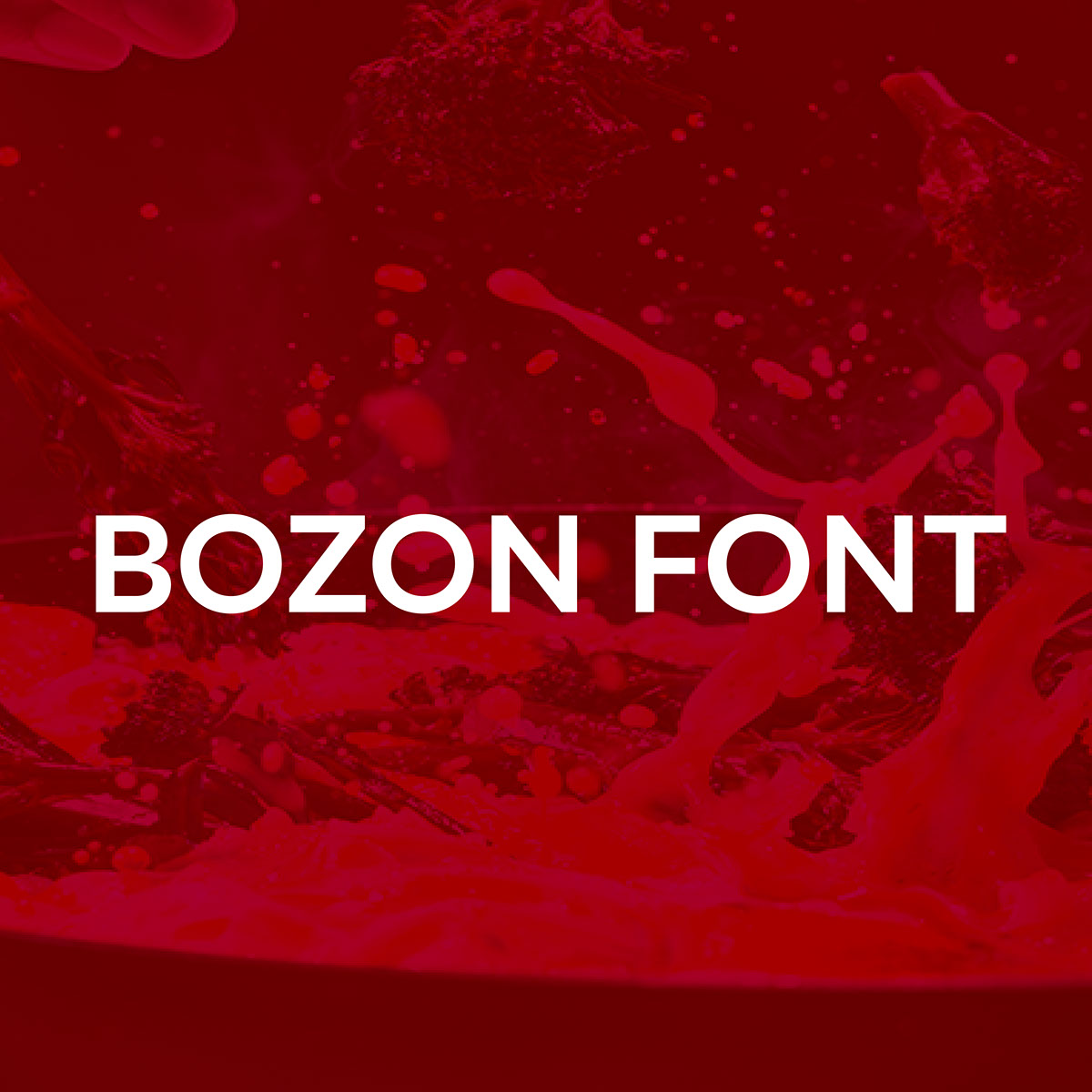 BOZON FONT rendition image