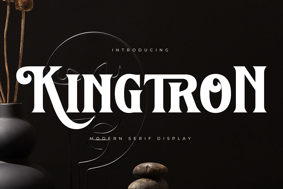 Kingtron - Modern Serif Display rendition image