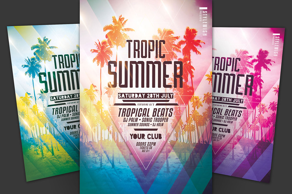 Tropic Summer Flyer rendition image