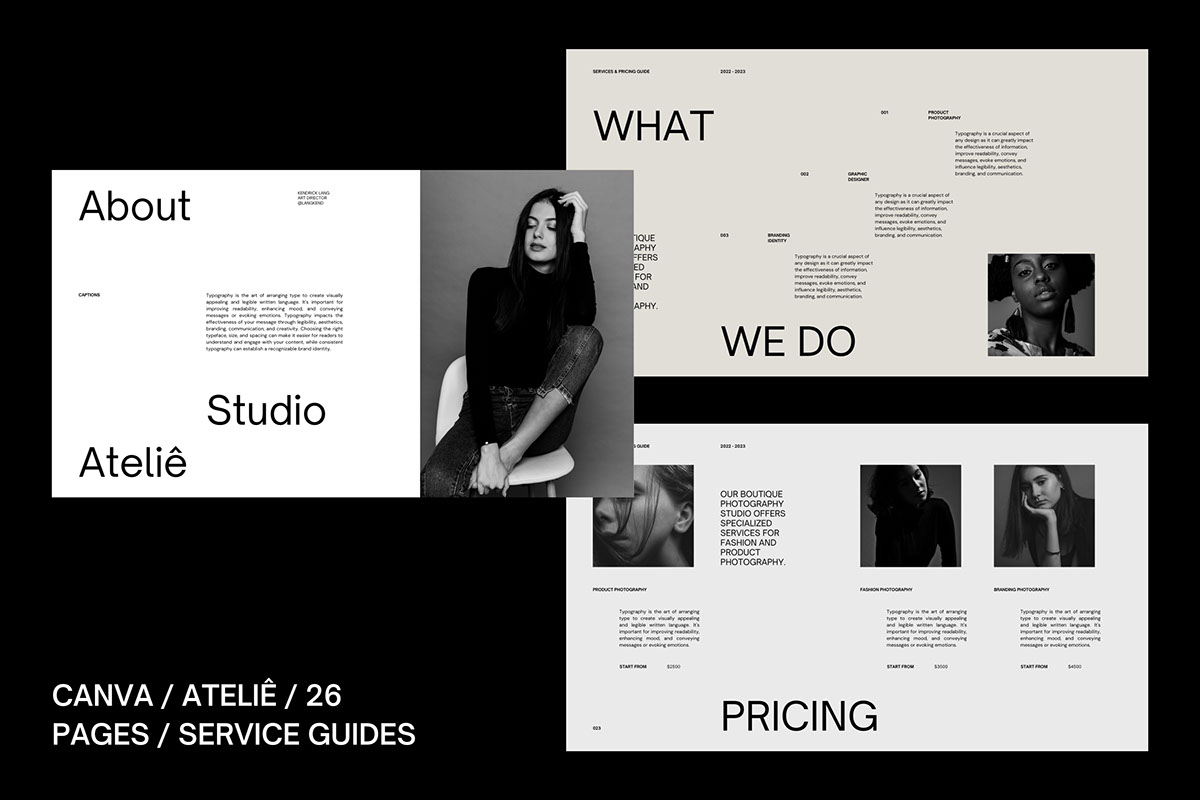 Atelie Canva Services Guide rendition image