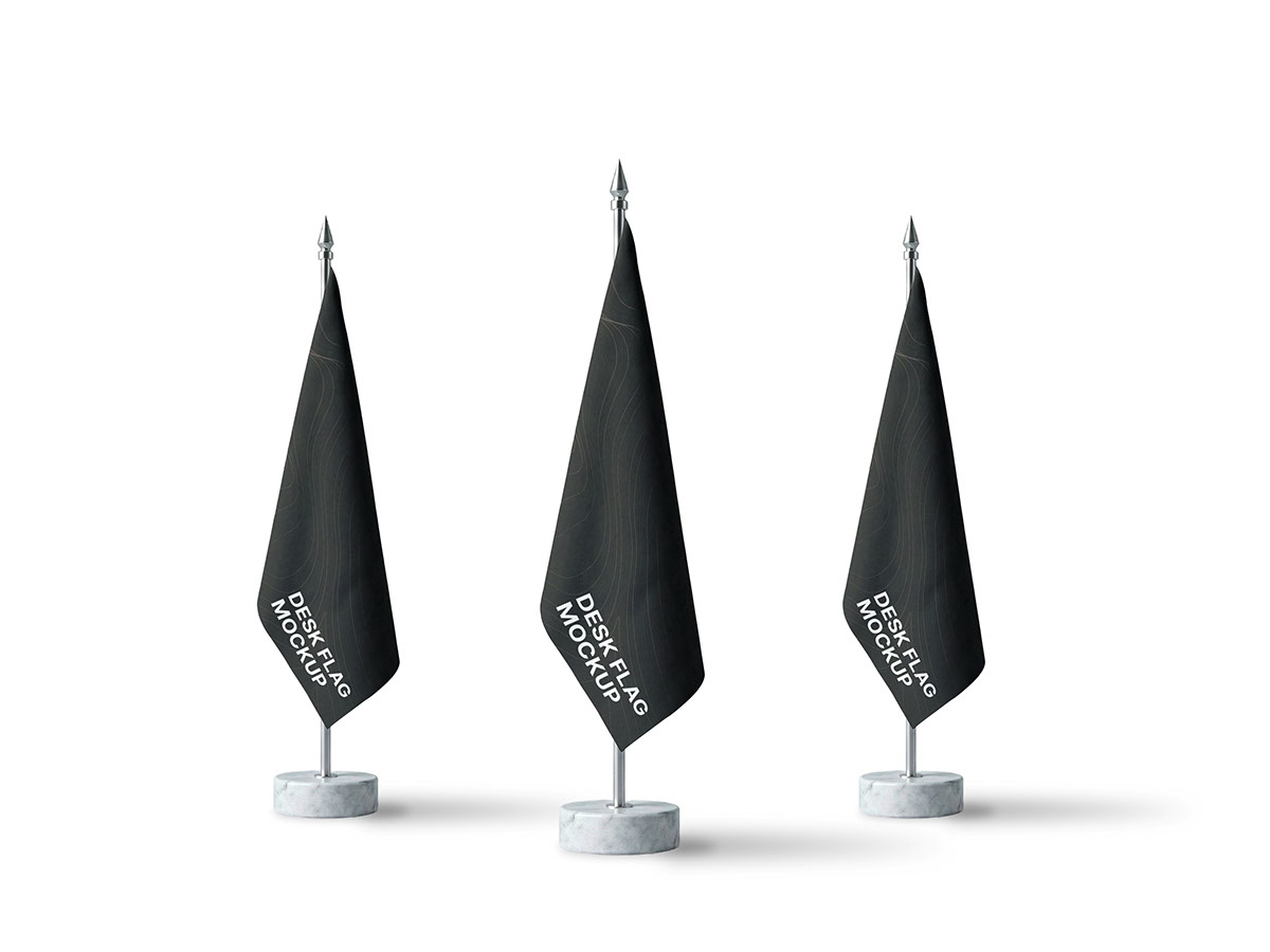 Free Desk Flag Mockup on Behance :: Behance