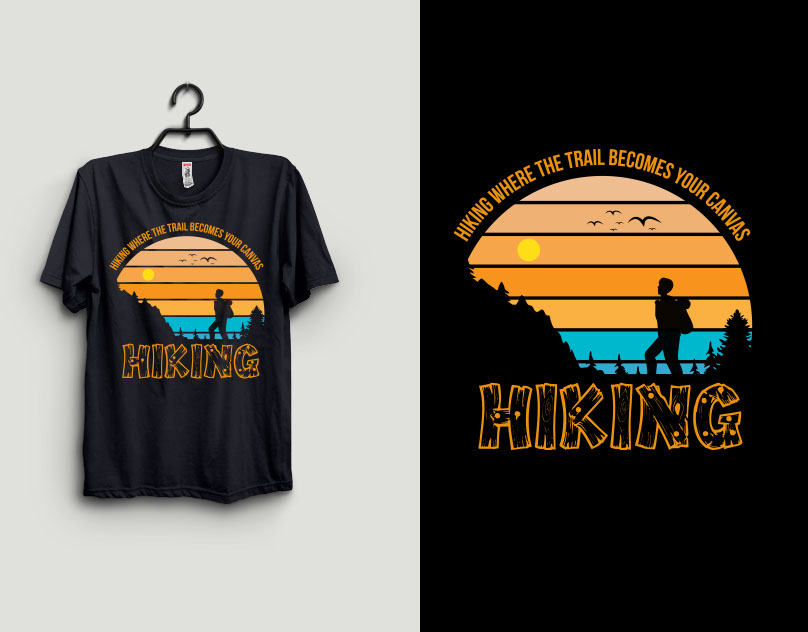 Adventure T shirt design rendition image