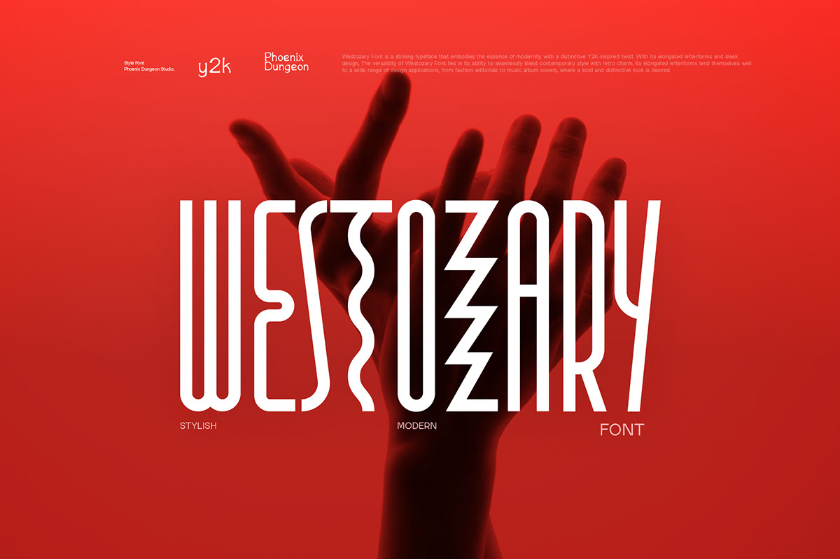 Westozary Font rendition image