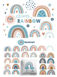 Rainbow Vector Clipart By ElenaDoroshArt