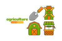 Agriculture Element Vector Pack