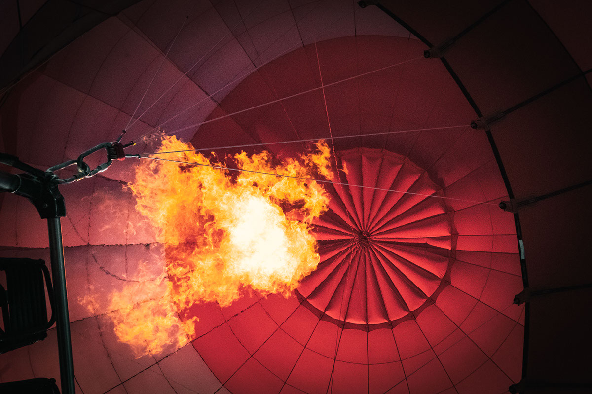 Hot Air Ballon rendition image