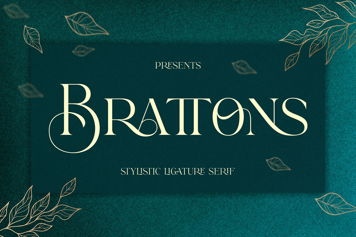 Brattons Font rendition image
