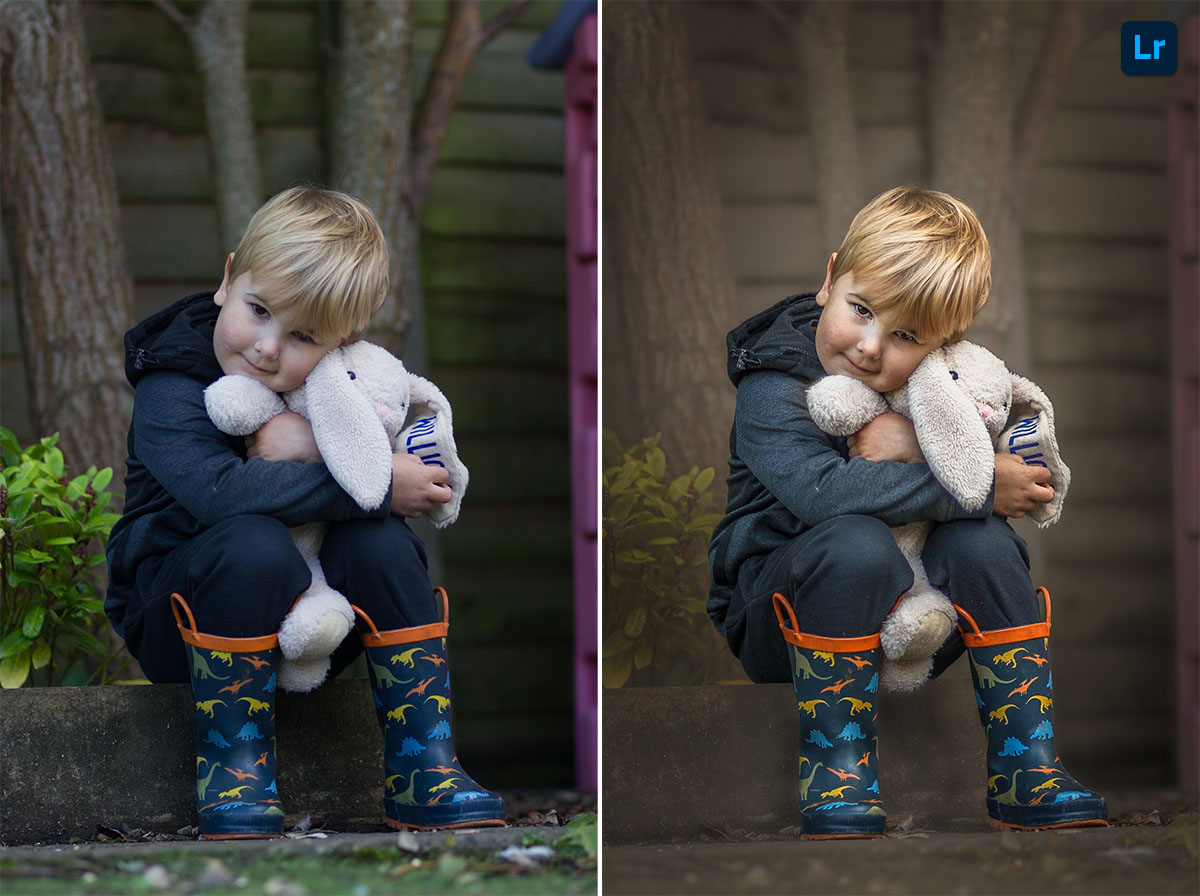 A boy and his rabbit | Edit | Photoshop Lightroom