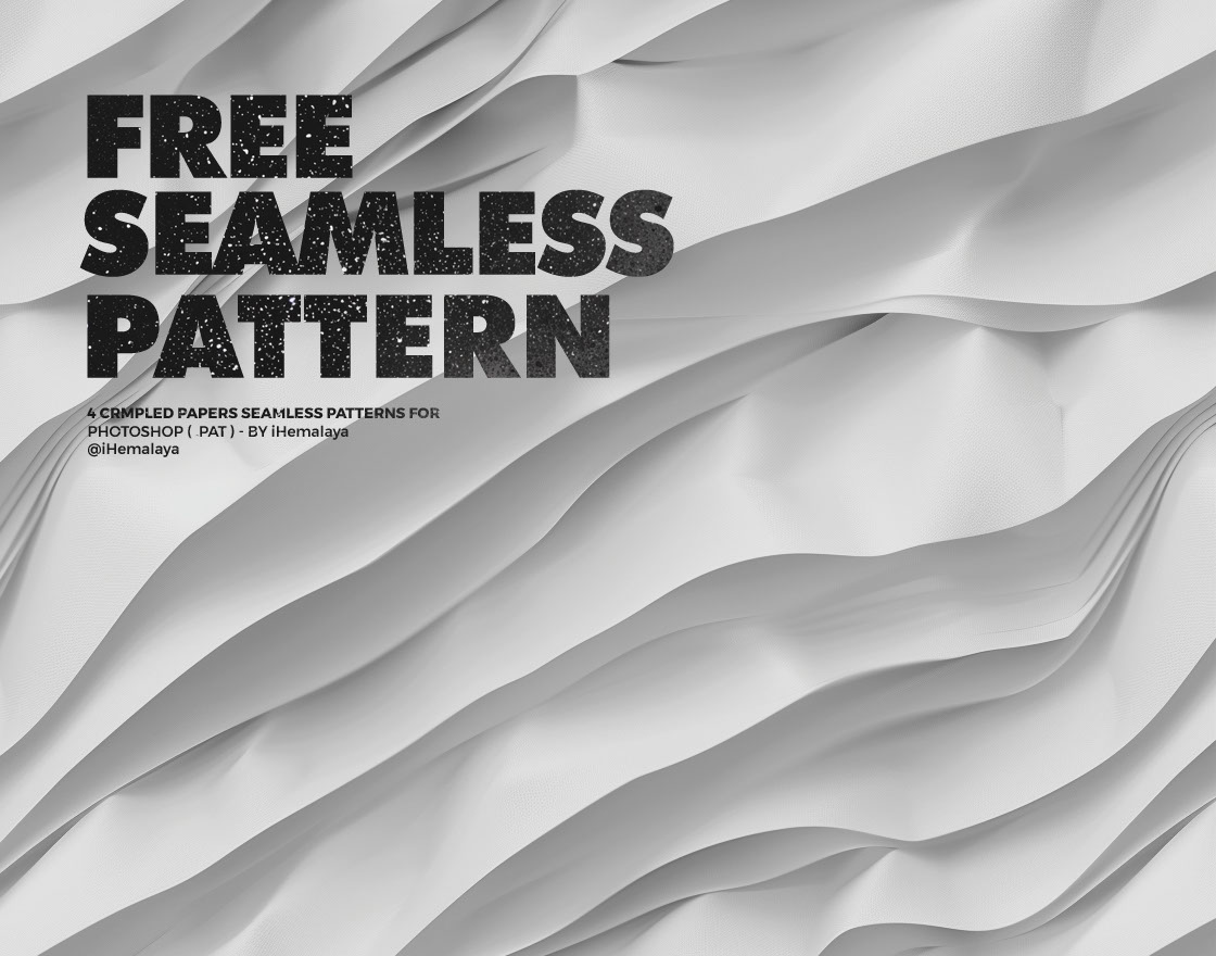 4 Crmpled Papers Seamless Patterns rendition image