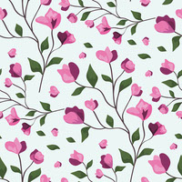 buff fabric seamless floral pattern