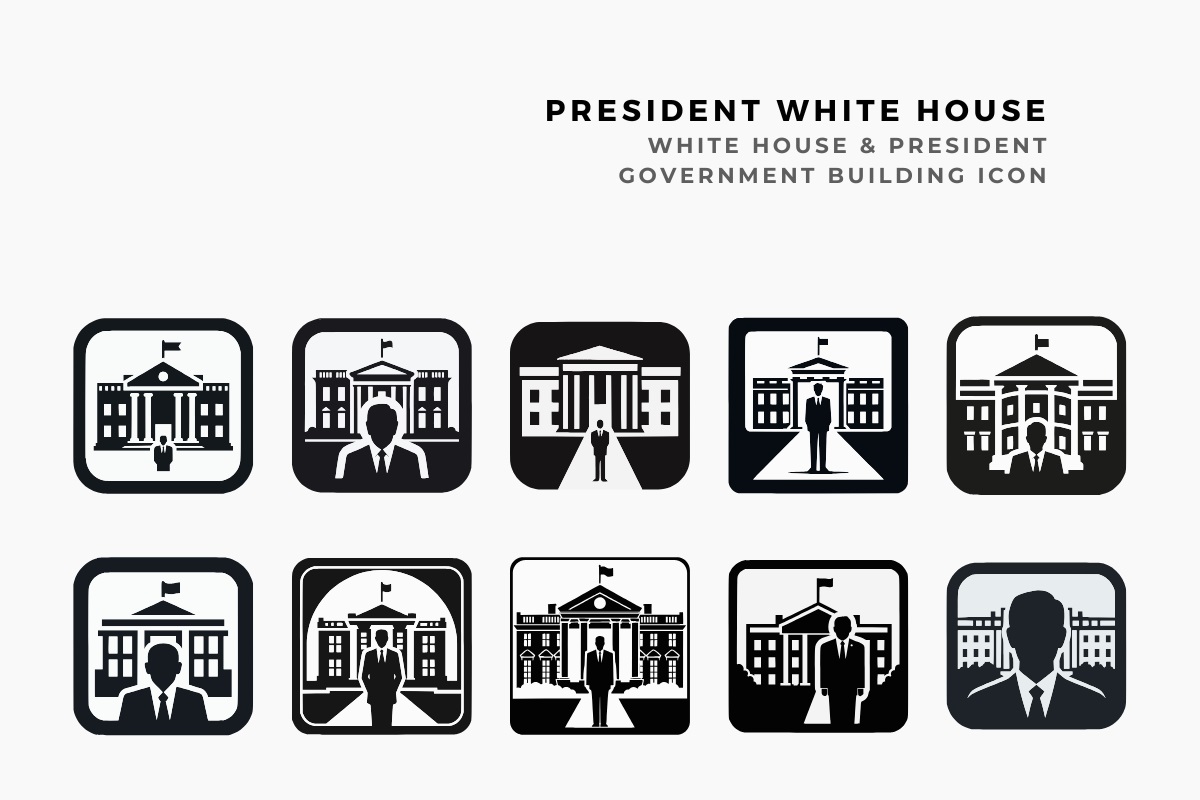 President White House Icon Vector on Behance :: Behance