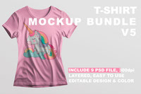 Tshirt Mockup Bundle V5