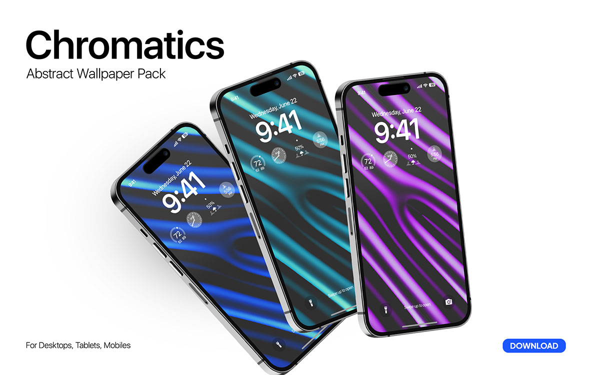 Chromatics abstract wallpaper pack rendition image
