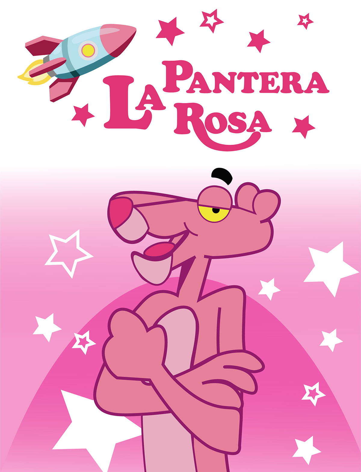 Ilustracion de la pantera rosa rendition image