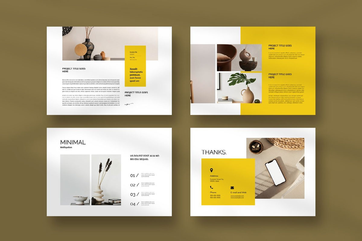 Minimal Portfolio Template on Behance :: Behance