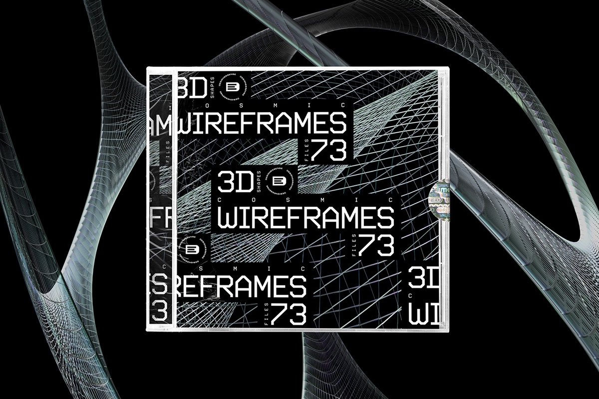 DOWNLOAD - 3D Cosmic Wireframes by Designessense rendition image