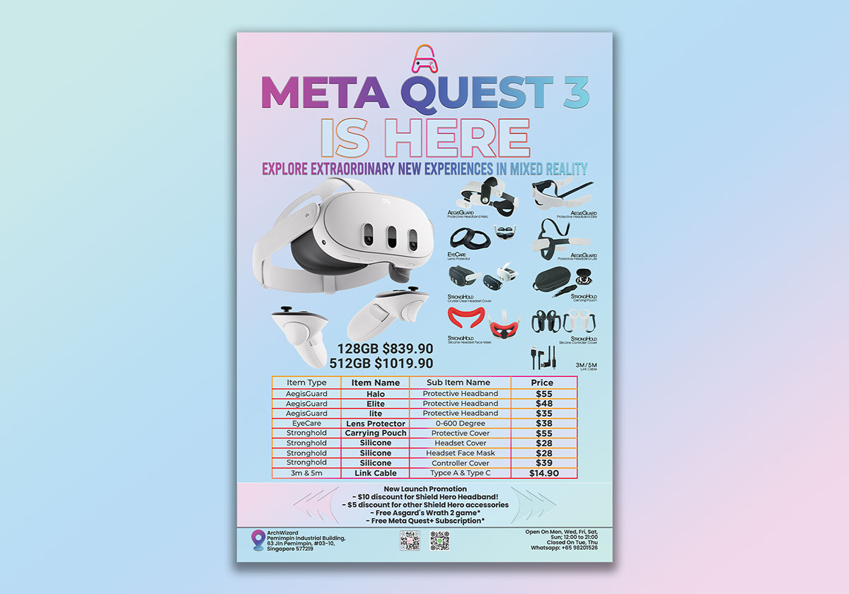 Meta Quest 3 rendition image