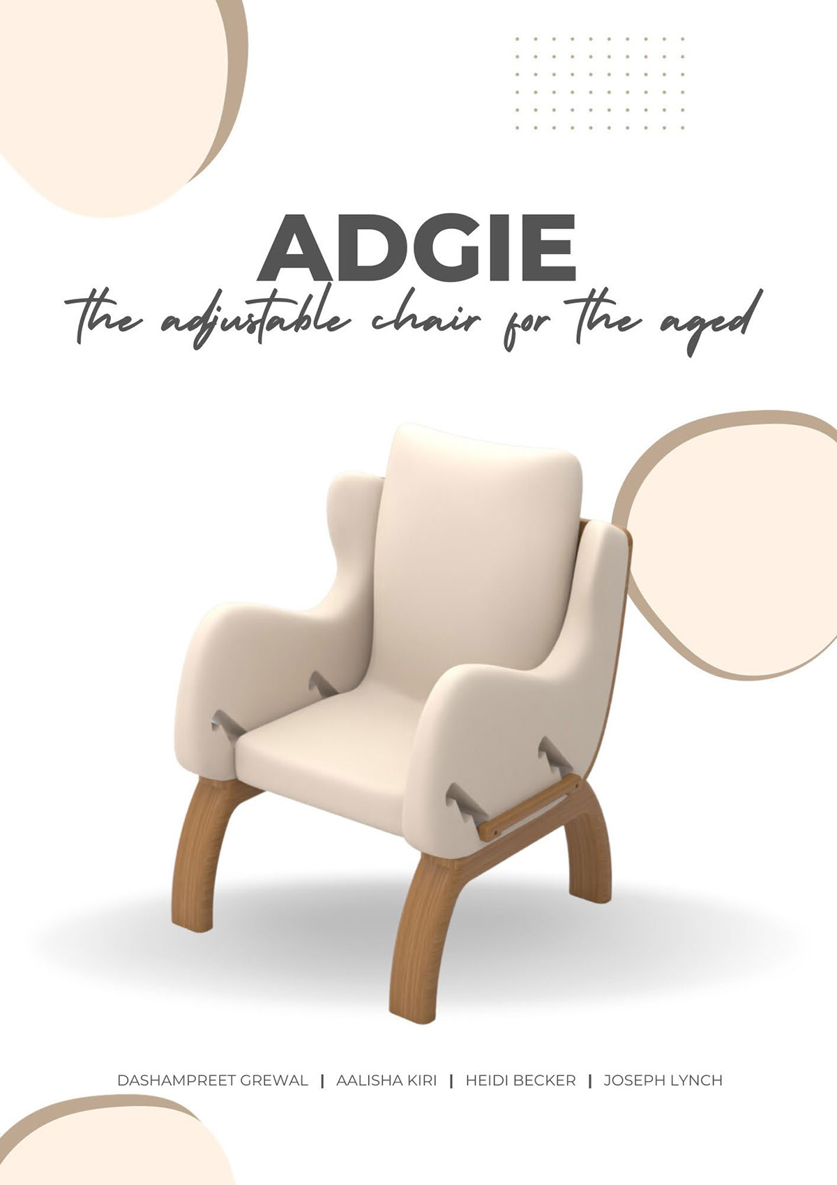 Adgie Chair Technical Report rendition image