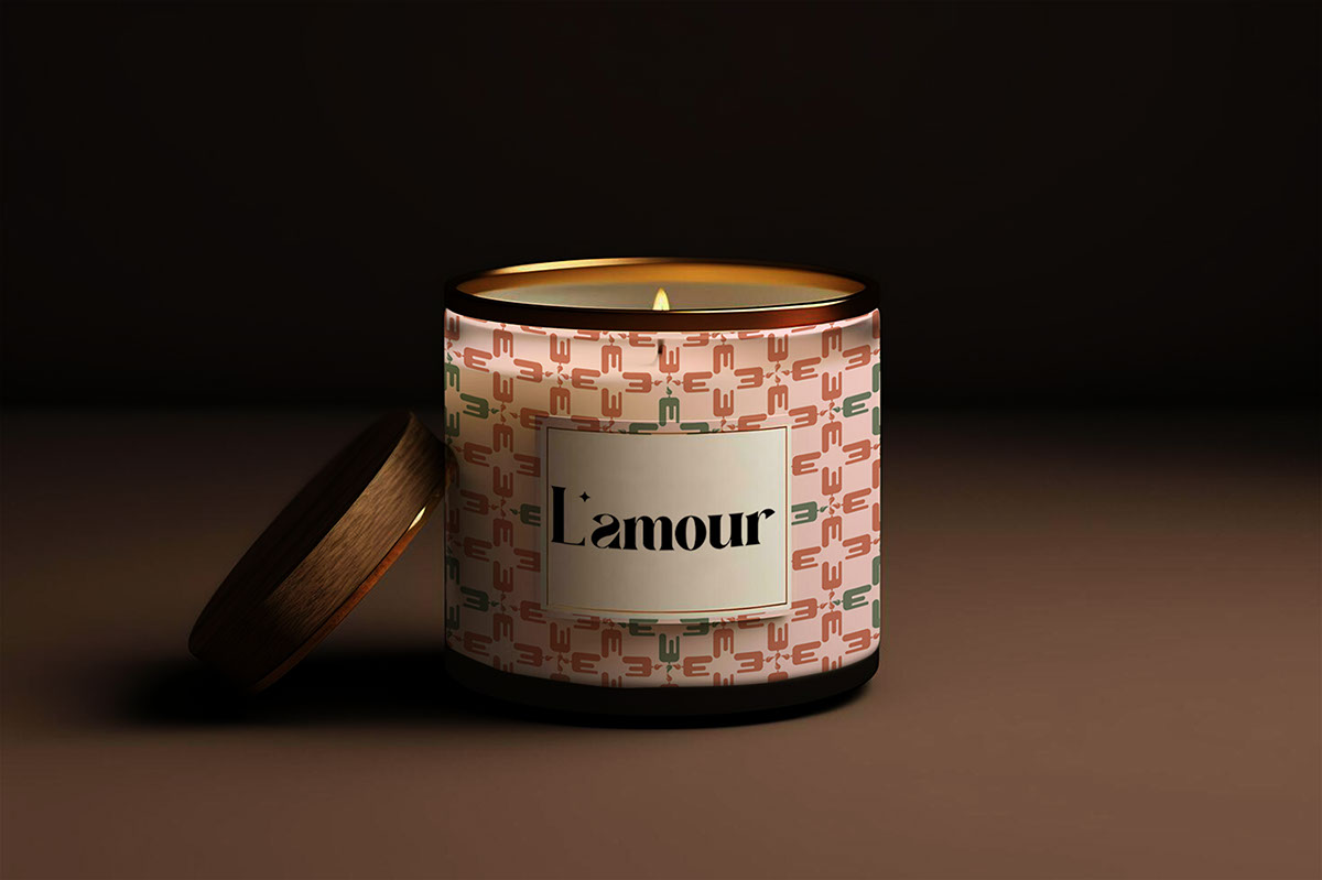 Candle jar mockup rendition image