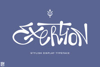 Exertion Display Typeface Grafiti