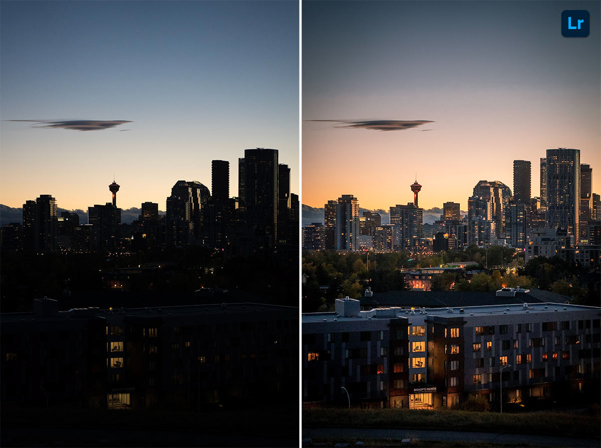 Nighty night Calgary Edit Lightroom