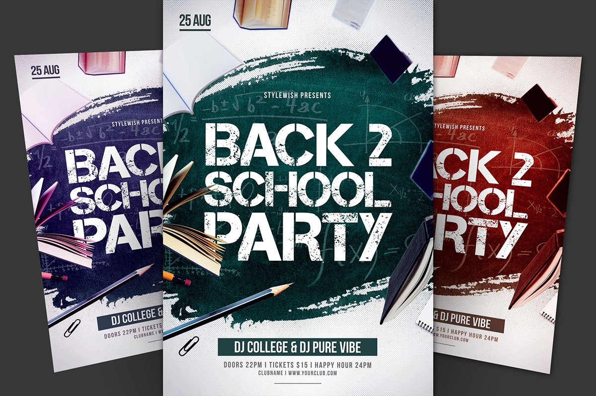 Back To School Flyer rendition image