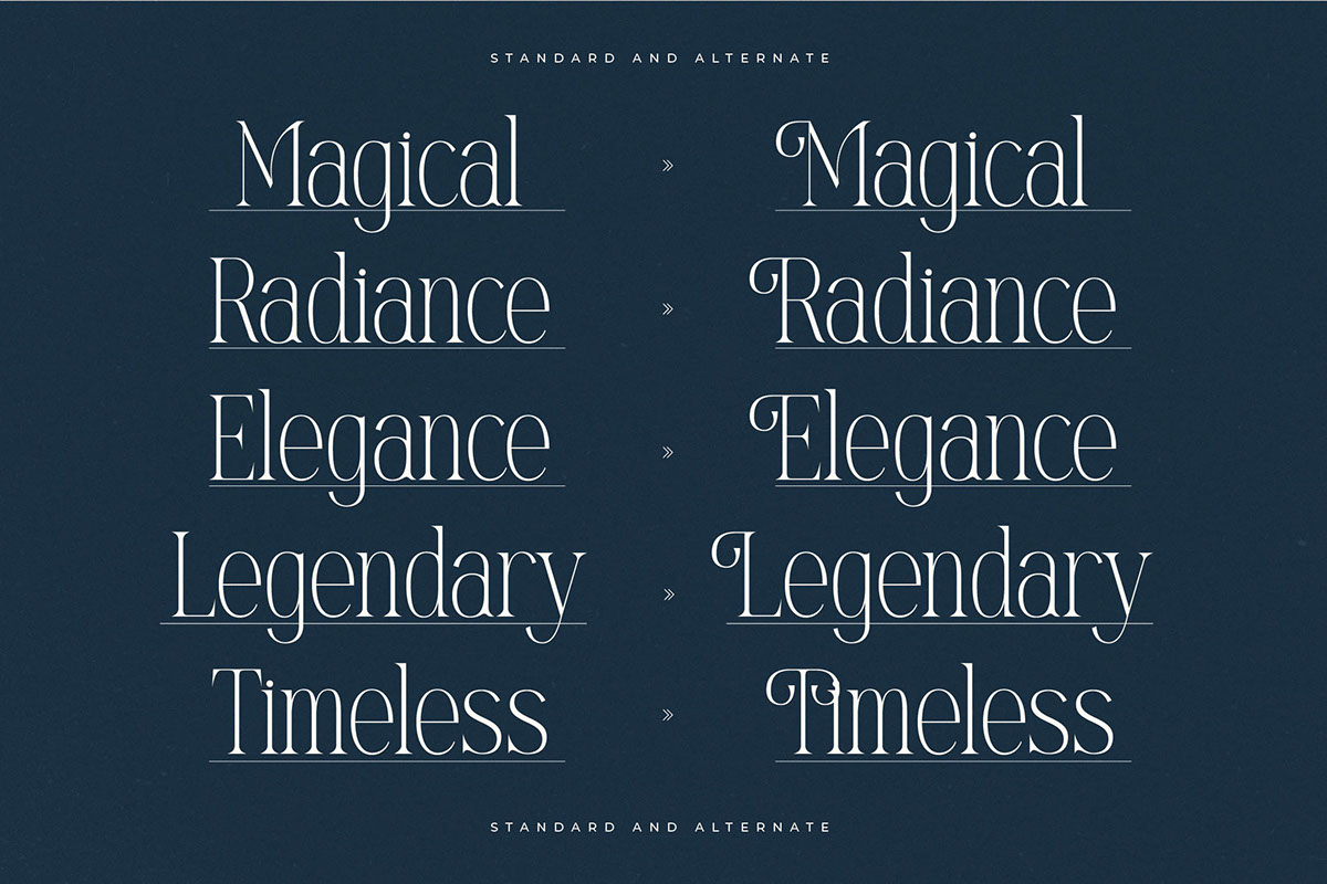 Mostlight - Modern Alternate Serif rendition image