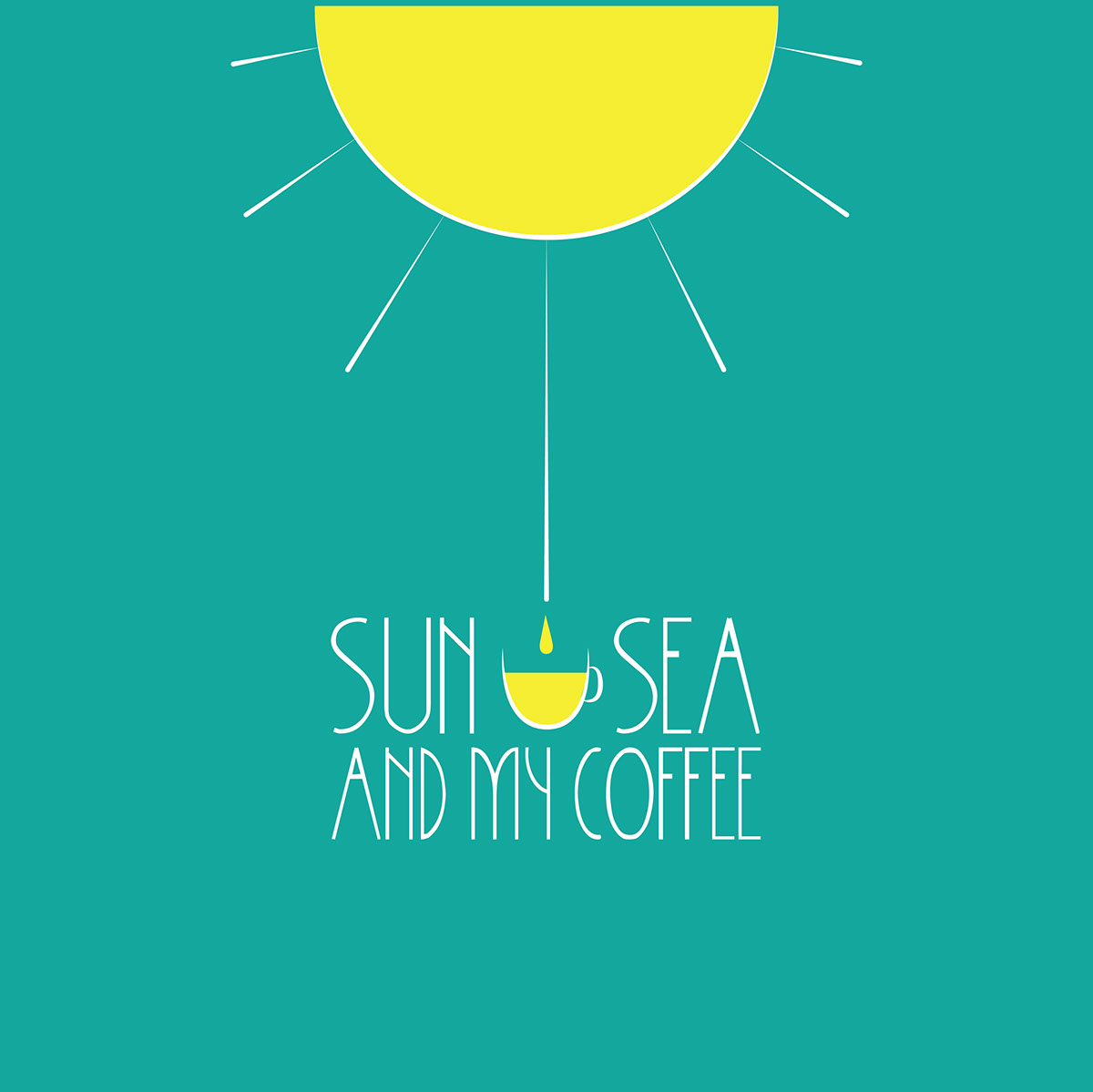 Sun Sea and my coffee rendition image