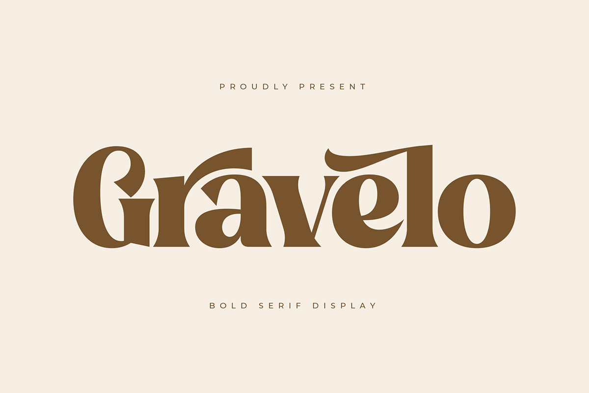 Gravelo - Bold Serif Display rendition image