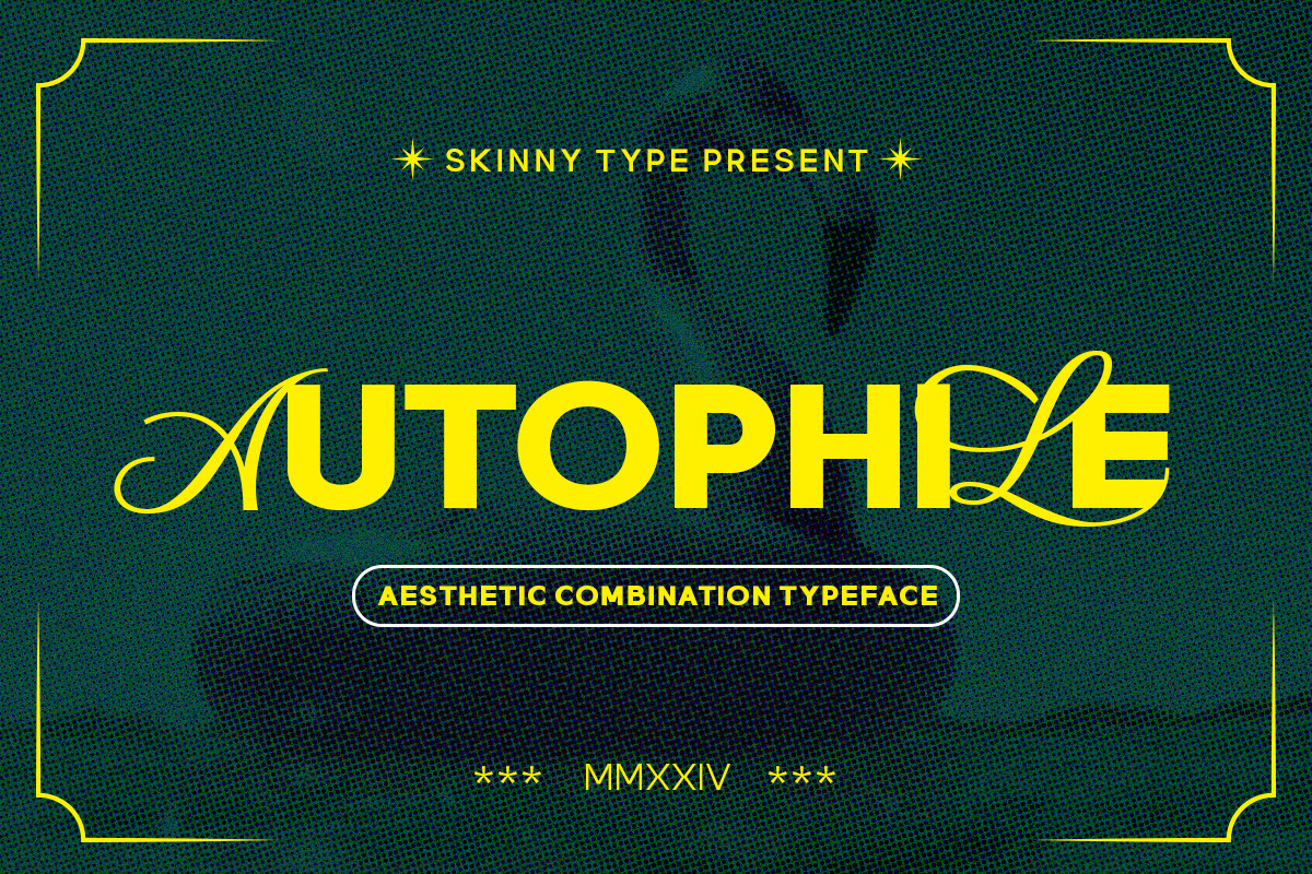 Autophile - Combination Typeface rendition image