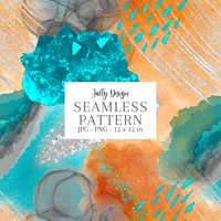 Luxurious alcohol ink seamless pattern
