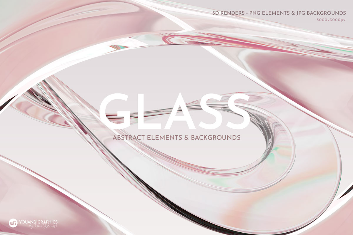 Abstract-Glass-3D-Elements rendition image